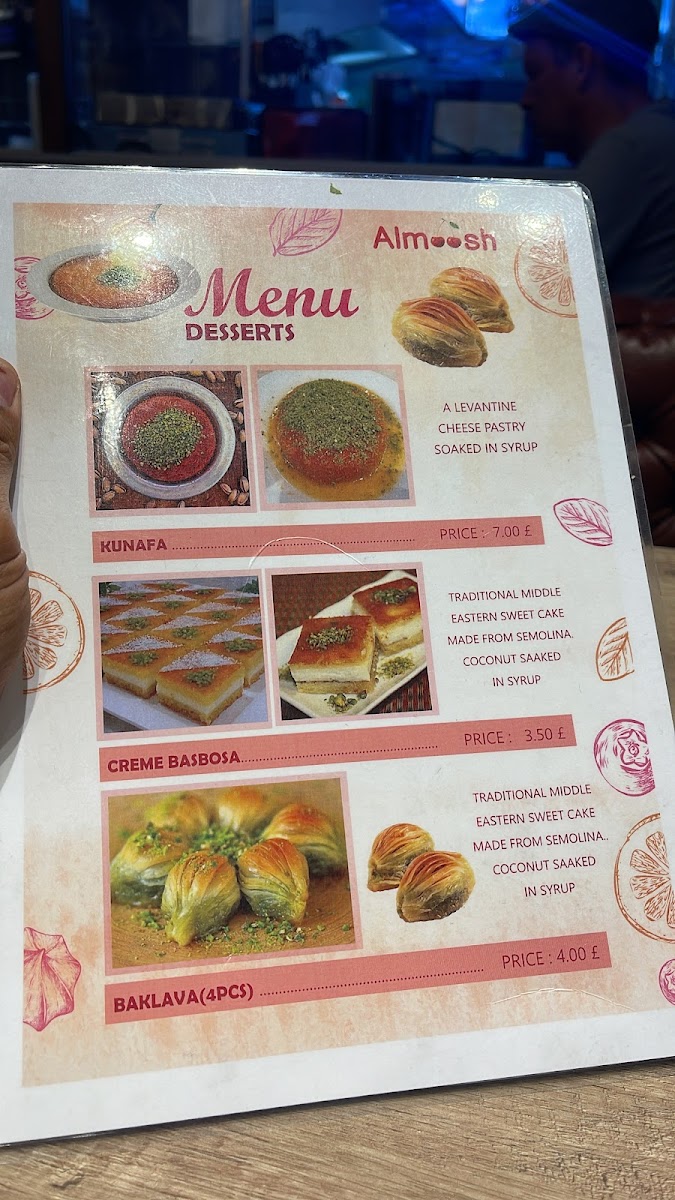 Menu Almoosh Arabic Restaurant-7